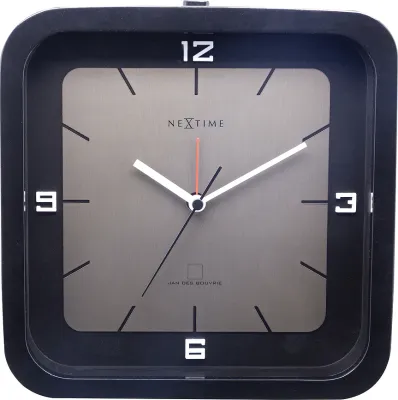 Настольные часы NeXtime Square Alarm, дерево, 20 2 см