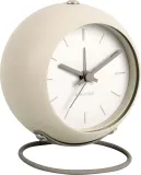 Настольные часы Karlsson Nirvana Globe, металл, 9,5 см, бежевые — фото 1