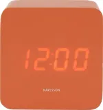 Настольные часы Karlsson Spry LED, пластик, высота 6,6 см, оранжевые — фото 1