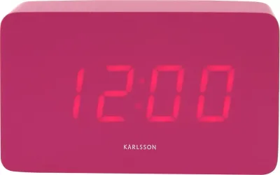 Настольные часы Karlsson Spry Tube LED, пластик, 4,3 10 см, розовые