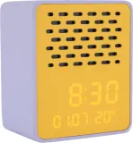 Настольные часы Karlsson z glosnikiem Bluetooth Funky Vibes, МДФ, высота 11,5 см, жёлтые — фото 1