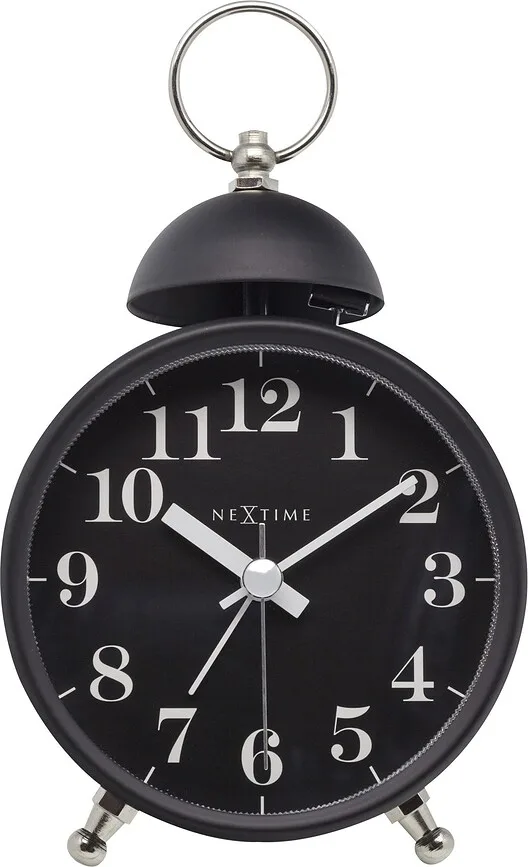 Настольные часы NeXtime Single Bell, металл, высота 16 см