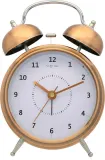 Настольные часы NeXtime Wake Up miedziany, металл, 15 см, коричневые — фото 1