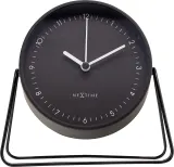 Настольные часы NeXtime Berlin Table, металл, высота 14 см, чёрные — фото 1