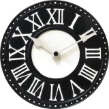 Настольные часы NeXtime London, пластик, 16,5 см, чёрные — фото 1
