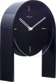 Настольные часы NeXtime Noa Table, дерево, 21 27 см, чёрные — фото 1