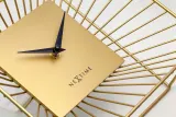 Настольные часы NeXtime Vasco Table, металл, 25 25 см, золотистые — фото 1