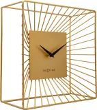 Настольные часы NeXtime Vasco Table, металл, 25 25 см, золотистые — фото 2