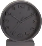Настольные часы NeXtime Wood Wood Small, дерево, 20 см, серые — фото 1