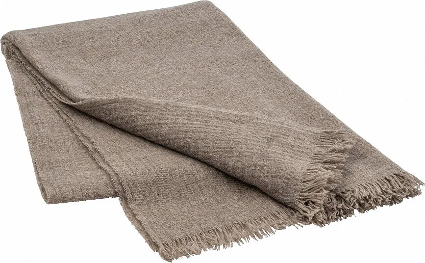 Плед Blomus Merino, шерсть, 130 200 см, коричневый