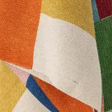 Плед в стиле пэчворк Bloomingville Colorine, хлопок, 130 160 см, разноцветный — фото 3
