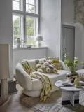 Плед двусторонний Bloomingville Pratello, хлопок, 130 160 см, жёлтый — фото 5