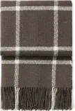 Плед Elvang Tartan, полиэстер, 130 190 см, коричневый — фото 1