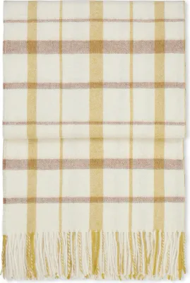 Плед Elvang Tweed, полиэстер, 130 200 см, жёлтый
