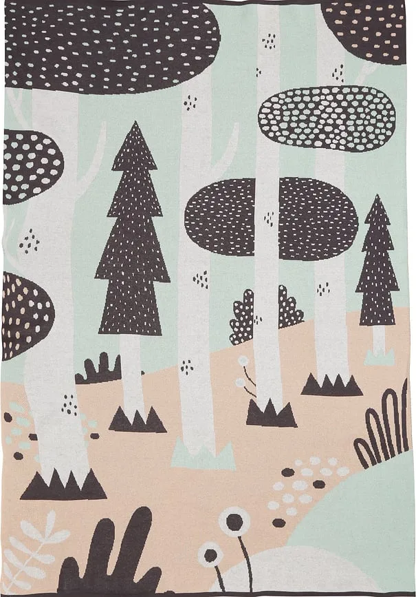 Плед S dahl Magic Forest, хлопок, 100 150 см, розовый