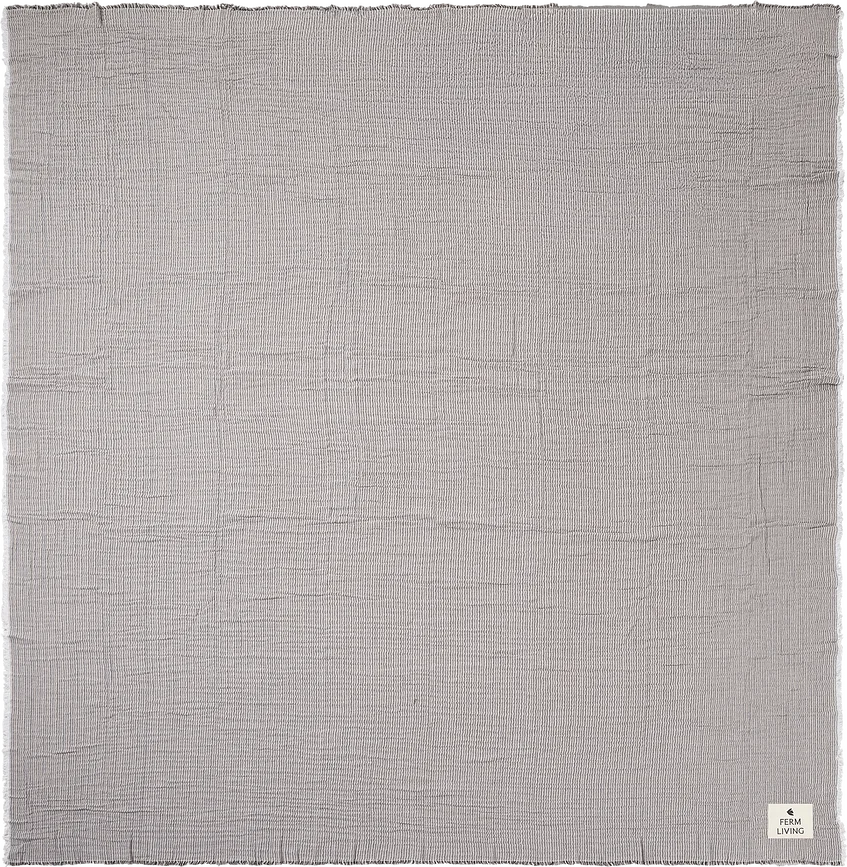 Покрывало Ferm Living Fino, хлопок, 240 250 см, синий