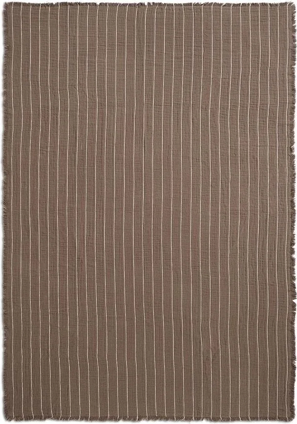 Покрывало ferm living aires, хлопок, 160 , коричневый · арт. fabr 1104269845