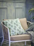 Декоративная подушка Bloomingville, Adia, 50 50 см, хлопок, зелёная — фото 5