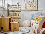 Декоративная подушка Bloomingville, Frey, 45 45 см, хлопок, синяя — фото 2