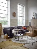 Декоративная подушка Bloomingville, Mahado, 45 45 см, хлопок, оранжевая — фото 4