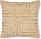 Декоративная подушка Ferm Living, Crease Wool welniana, 50 50 см, шерсть, бежевая — фото 1