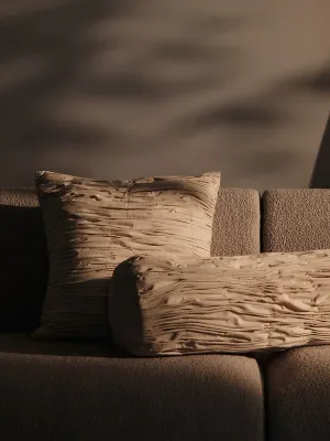 Декоративная подушка Ferm Living, Falda, 50 50 см, хлопок, белая