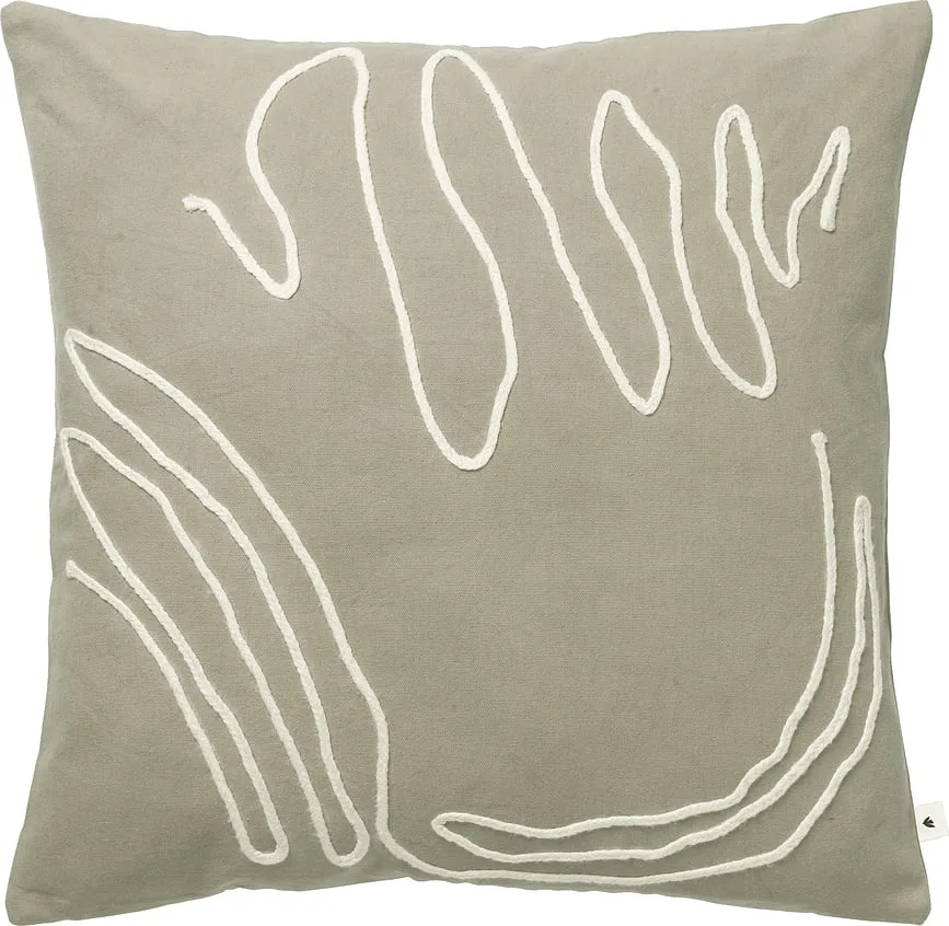 Декоративная подушка Ferm Living, Jot, 50 50 см, хлопок, зелёная