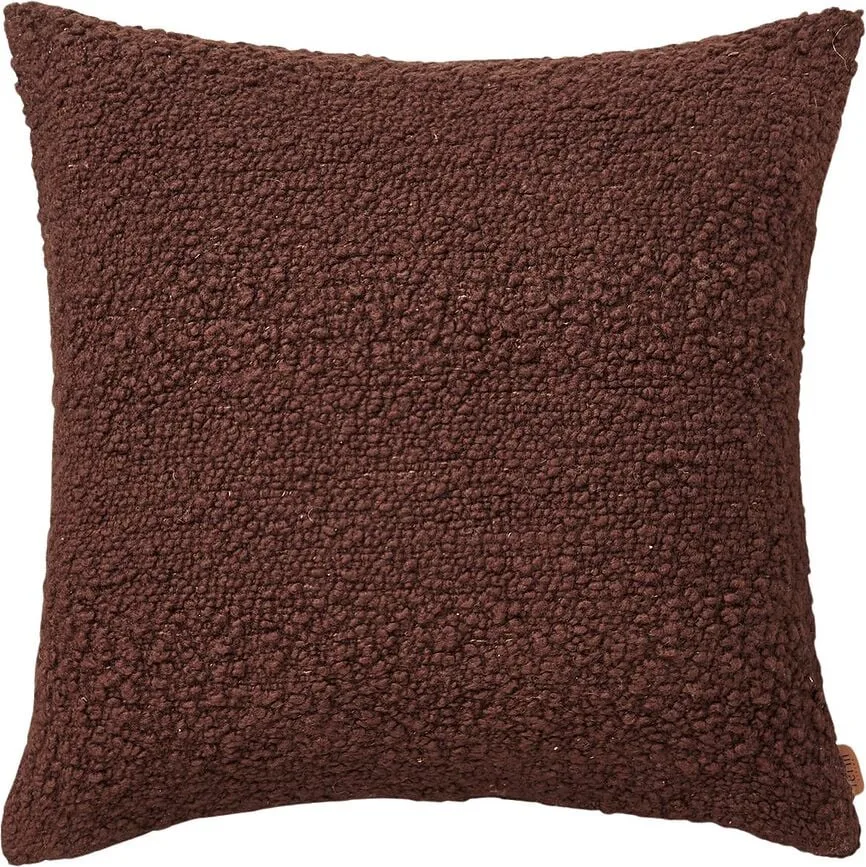 Декоративная подушка Ferm Living, Moor, 50 50 см, хлопок, коричневая