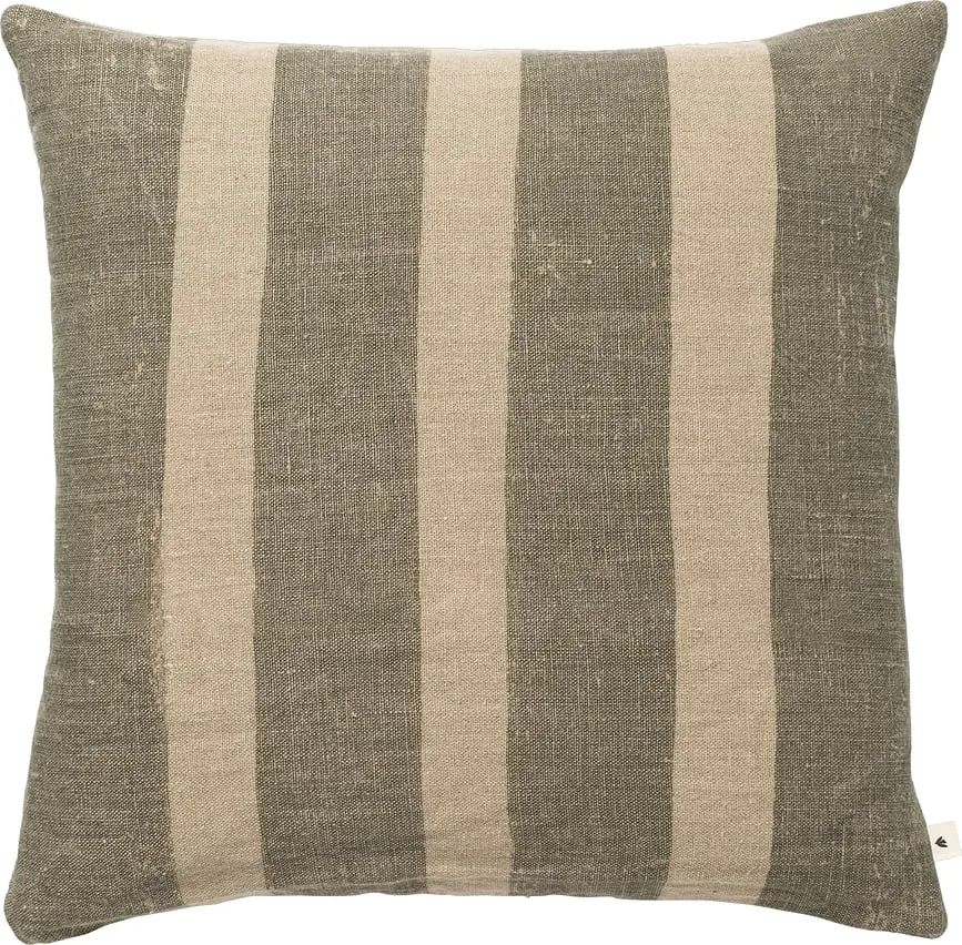 Декоративная подушка Ferm Living, Oleo, 50 50 см, лён, зелёная