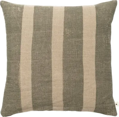 Декоративная подушка Ferm Living, Oleo, 50 50 см, лён, зелёная