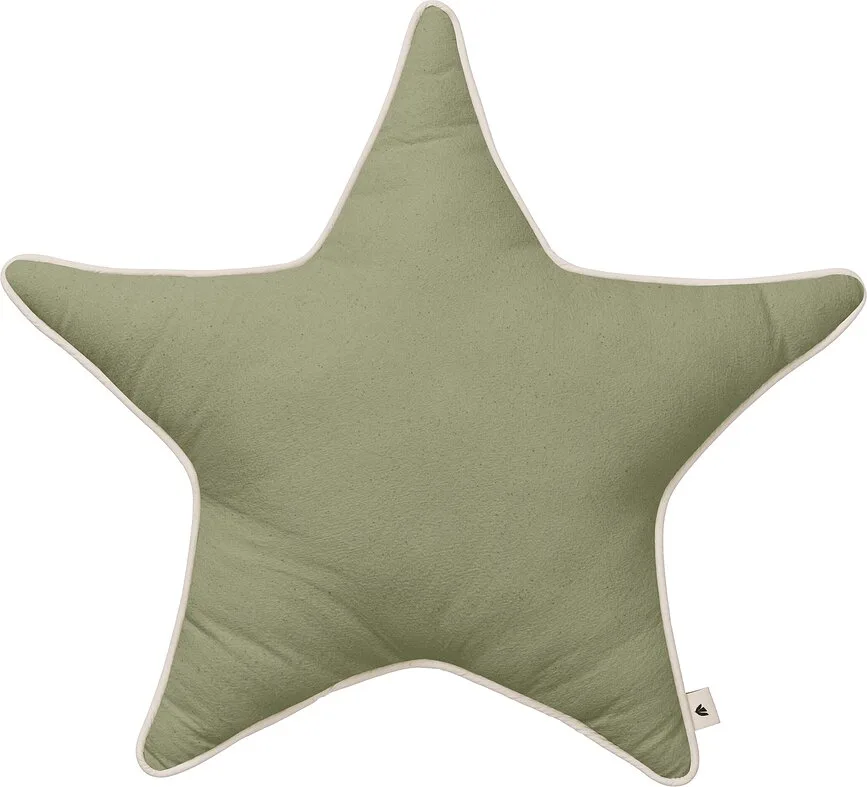 Декоративная подушка Ferm Living, Star, 48 48 см, хлопок, зелёная