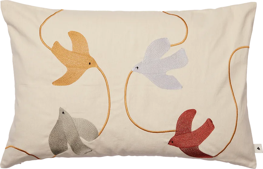 Декоративная подушка Ferm Living, Swif, 40 60 см, хлопок, бежевая