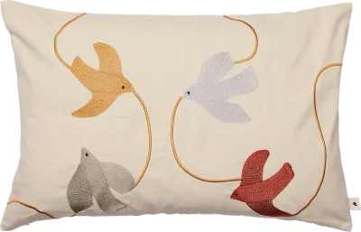 Декоративная подушка Ferm Living, Swif, 40 60 см, хлопок, бежевая