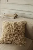 Наволочка декоративная Ferm Living, Meadow High Pile, 50 50 см, шерсть, бежевая — фото 3