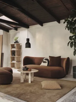 Наволочка декоративная Ferm Living, Pose, 50 50 см, хлопок, коричневая