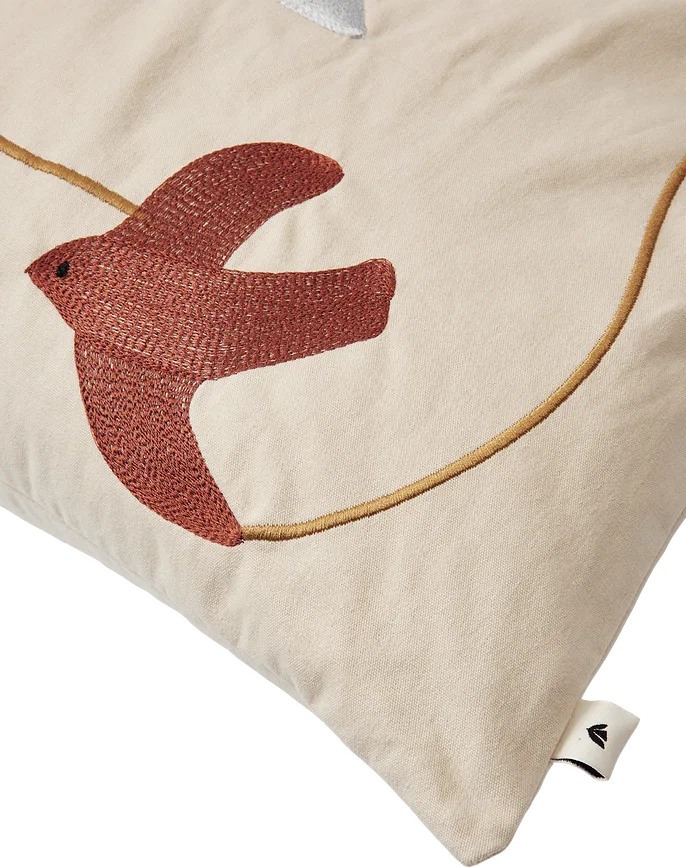 Наволочка декоративная Ferm Living, Swif, 40 60 см, хлопок, бежевая