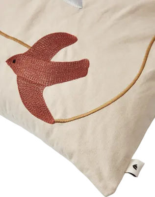 Наволочка декоративная Ferm Living, Swif, 40 60 см, хлопок, бежевая