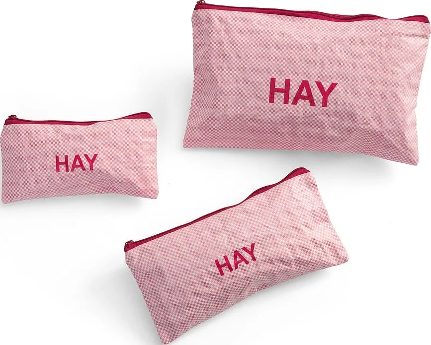Набор косметичек Hay Candy Mono, розовая, 3 шт., полиэстер · арт. fabr AE750-E491-AF53