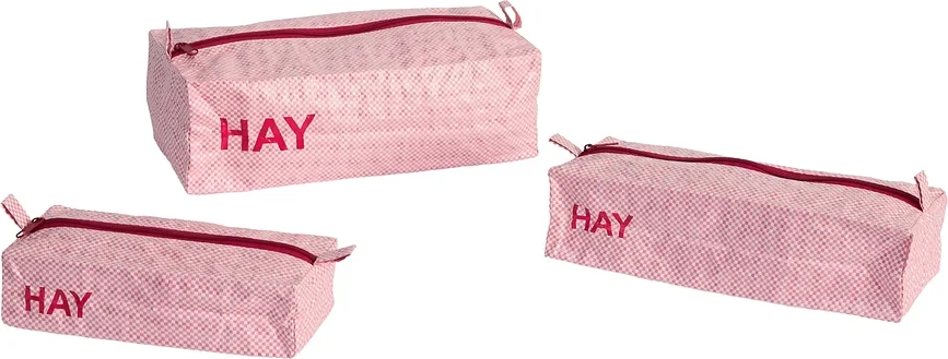 Набор косметичек Hay Candy Mono, розовая, 3 шт., полиэстер · арт. fabr AE750-E492-AF53