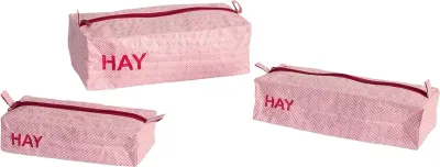 Набор косметичек Hay Candy Mono, розовая, 3 шт., полиэстер · арт. fabr AE750-E492-AF53