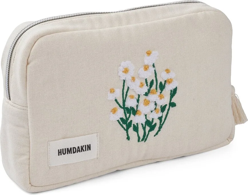Косметичка Humdakin Embroidery, бежевая, хлопок
