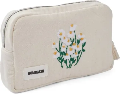 Косметичка Humdakin Embroidery, бежевая, хлопок
