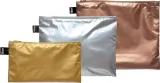 Набор косметичек LOQI Metallic, разноцветная, 3 шт., полиэстер — фото 1