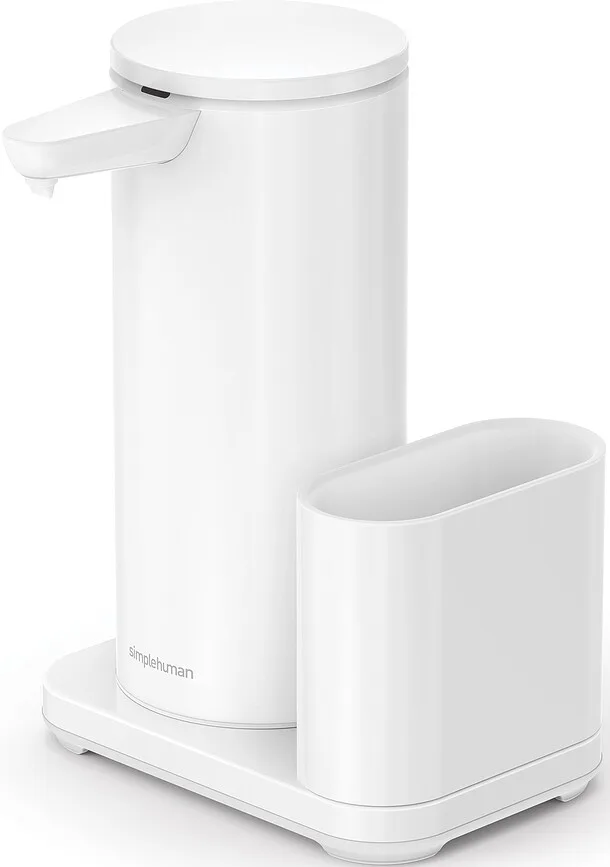 Дозатор для жидкого мыла Simplehuman Simplehuman 414 ml z pojemnikiem, 410 мл, нержавеющая сталь, белый