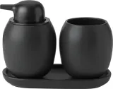 Дозатор для жидкого мыла Stelton Fjord, 300 мл, камень, чёрный — фото 1