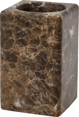 Стакан для зубных щёток Aquanova Hammam, камень, коричневый