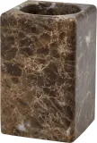 Стакан для зубных щёток Aquanova Hammam, камень, коричневый — фото 1