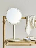 Косметическое зеркало Bloomingville Milde, круглое, стекло, бежевое — фото 3