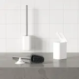 Ершик для унитаза Umbra Flex Adhesive, пластик, белый — фото 2