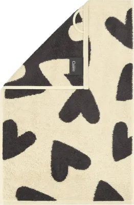 Полотенце для лица и рук cawo hearts, хлопок, 30 , серое · арт. fabr 6275 70/140 37
